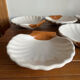 6 shell-shaped bowls