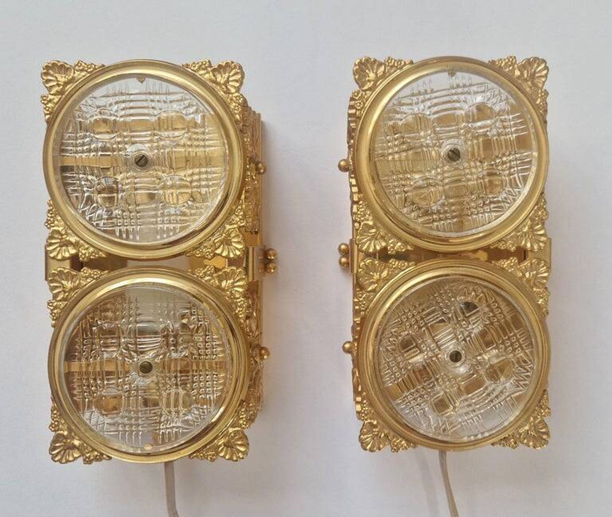 Pair of Midcentury Very Rare Wall Lamps M. P. R., Sweden, 1960s