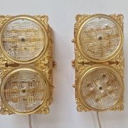 Pair of Midcentury Very Rare Wall Lamps M. P. R., Sweden, 1960s
