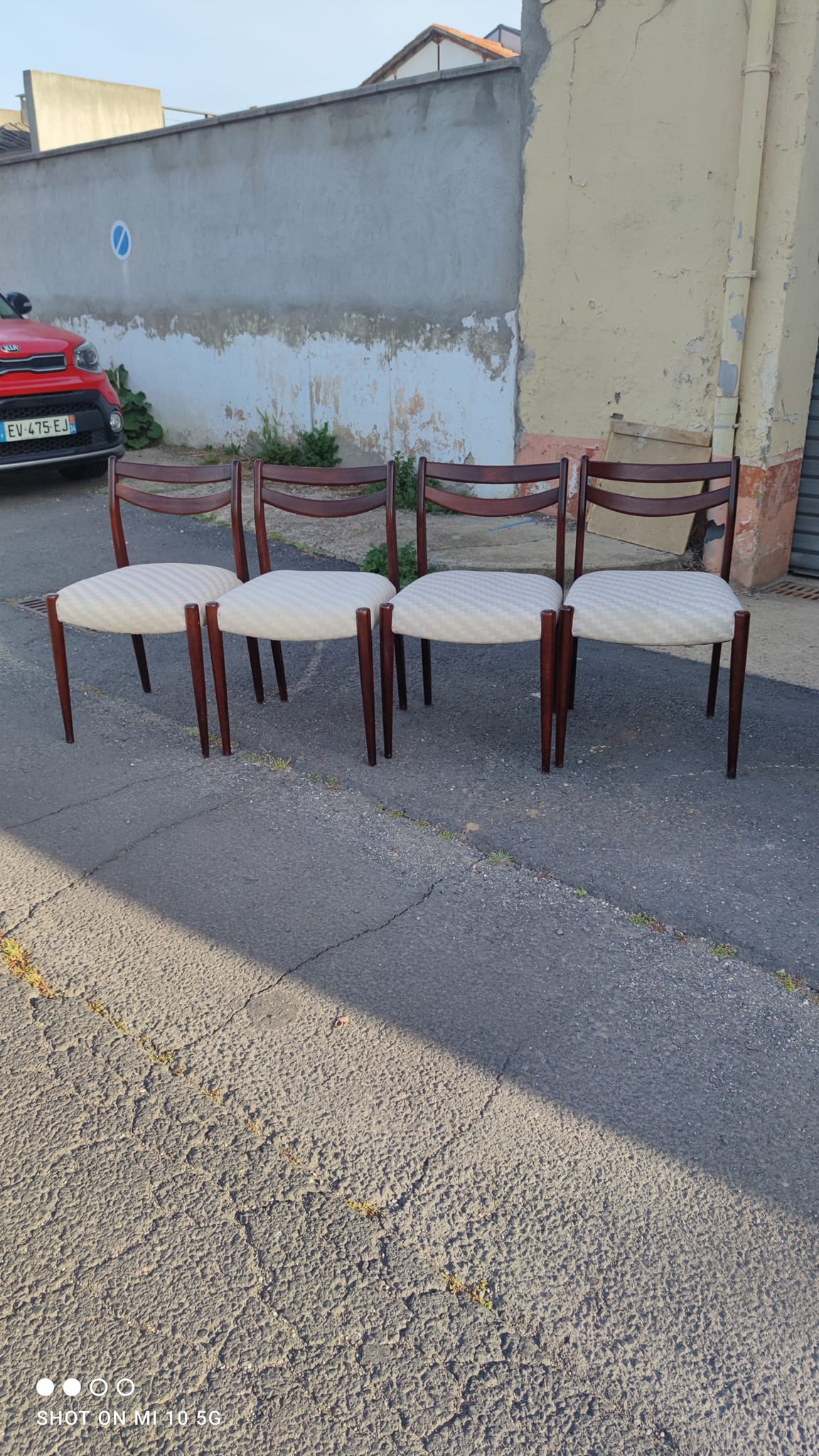 Série de 4 chaises scandinave vers 1960