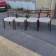 Série de 4 chaises scandinave vers 1960