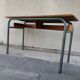 Hitler style 1960 double school desk with locker