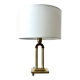 Vintage table lamp in gilded brass Hollywood Regency style.