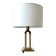 Vintage table lamp in gilded brass Hollywood Regency style.