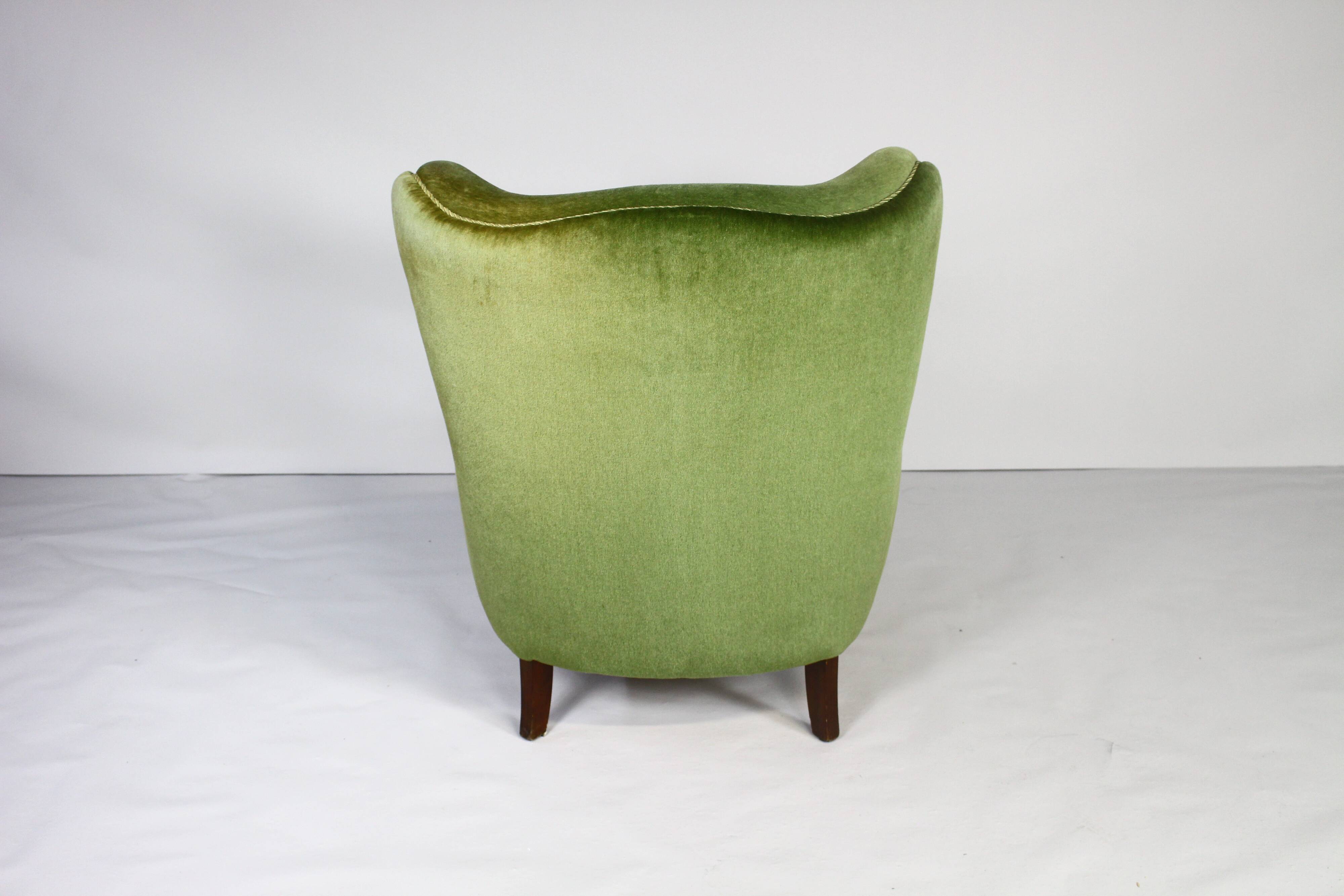 Danish Wingback Chair, 1950s