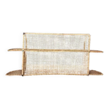 Metal and wicker shelf