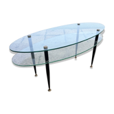 Table basse ovale, années 50/60