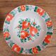Assiette fleurs orange peinte à la main Hongrie