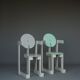 Paire de chaises 'Plakhout' par Henk Lampe, 1979