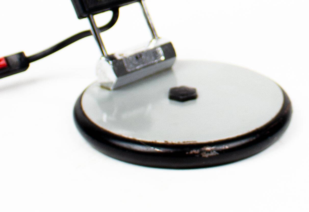 Vintage industrial chrome Aluminor lamp