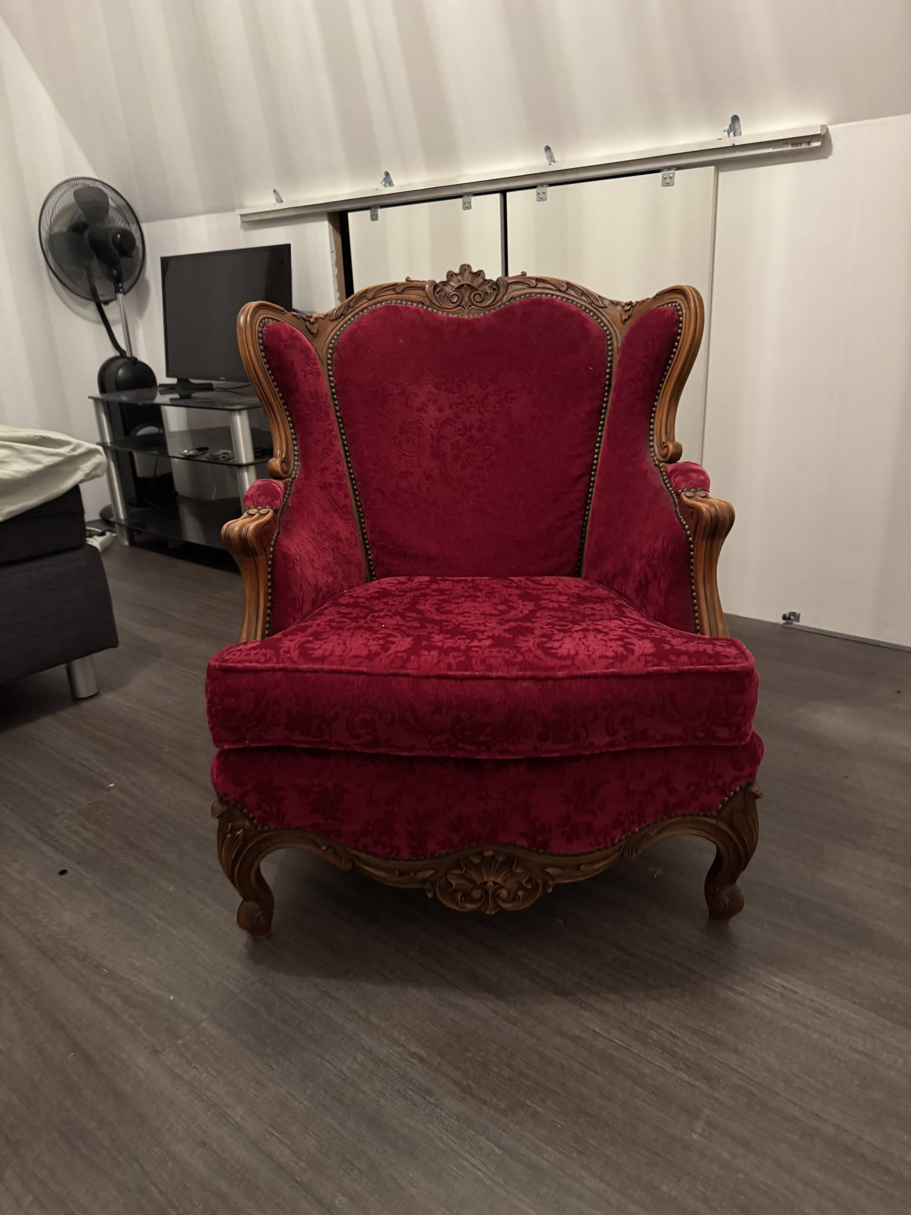 Louis XIV Vintage Antique Armchair