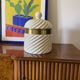 Tommaso Barbi, White Ice Bucket / jar, B Ceramiche Italy, ca. 1970