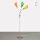 Vintage metal floor lamp produced by Lidokov, circa 1960