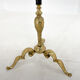 Brass, onyx & ebonized wood floor lamp, italy 1950