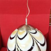 Vintage XXL Egg Ball Pendant Light Murano Glass Design
