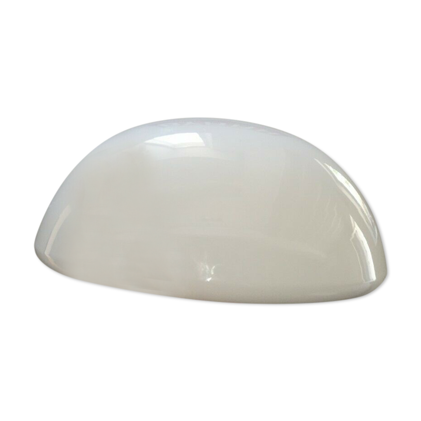 Lampshade ball 1/2 globe old opaline