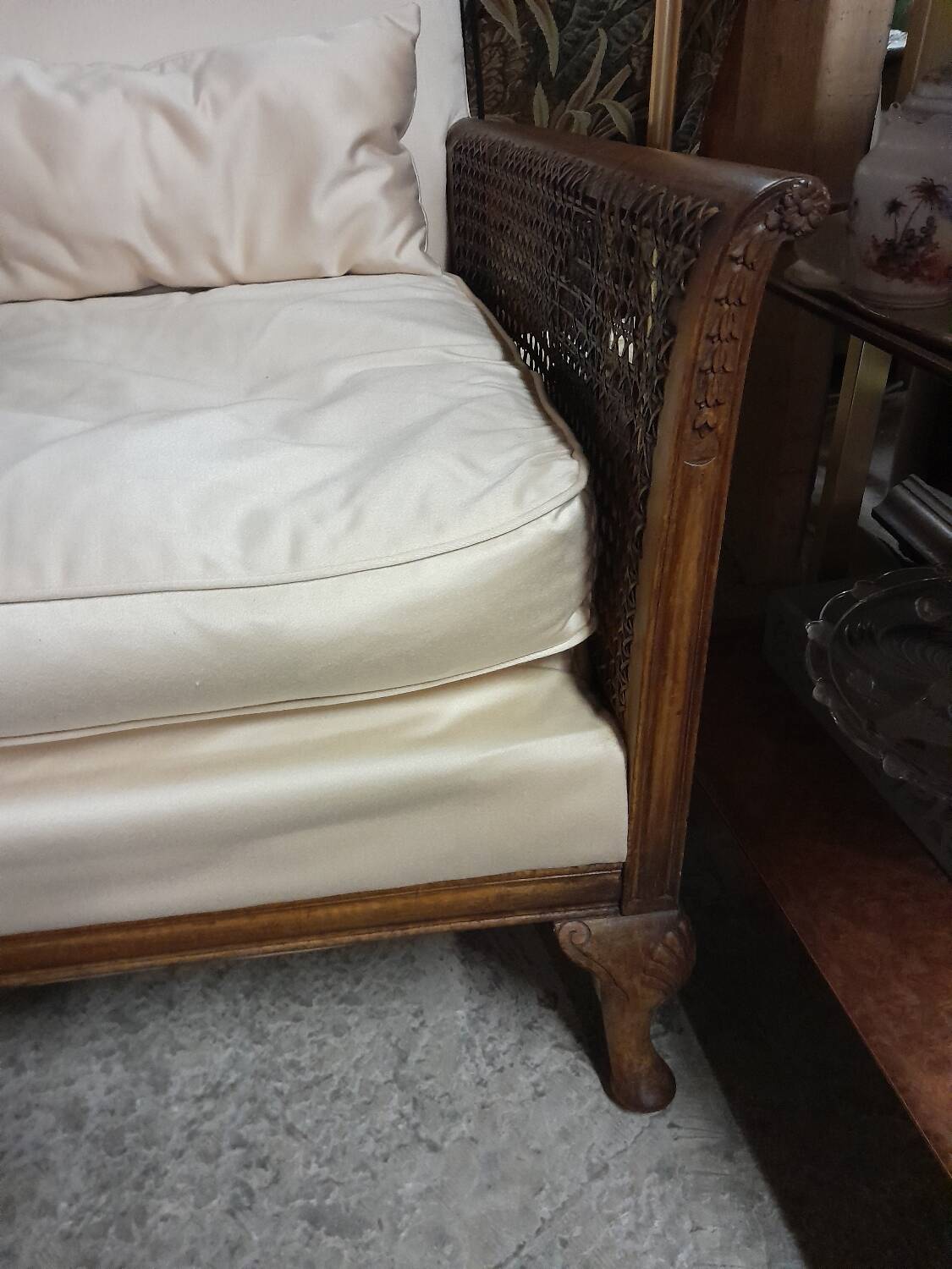 Pair of Louis XV Bergères  
Title: Pair of Louis Bergère Armchairs