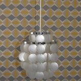 Mother-of-pearl chandelier 70s.
