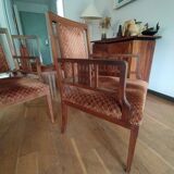 2 Art Deco chairs and 2 armchairs, 1930.