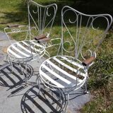 Pair of garden armchairs 1920