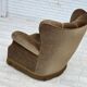 1960s, Danish relax armchair, dark green furniture velour, ash wood.