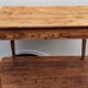 Old farmhouse table waxed wood 110 cm