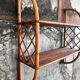 Wicker and rattan shelf