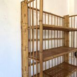 Foldable bamboo shelf from the 60s and 70s
