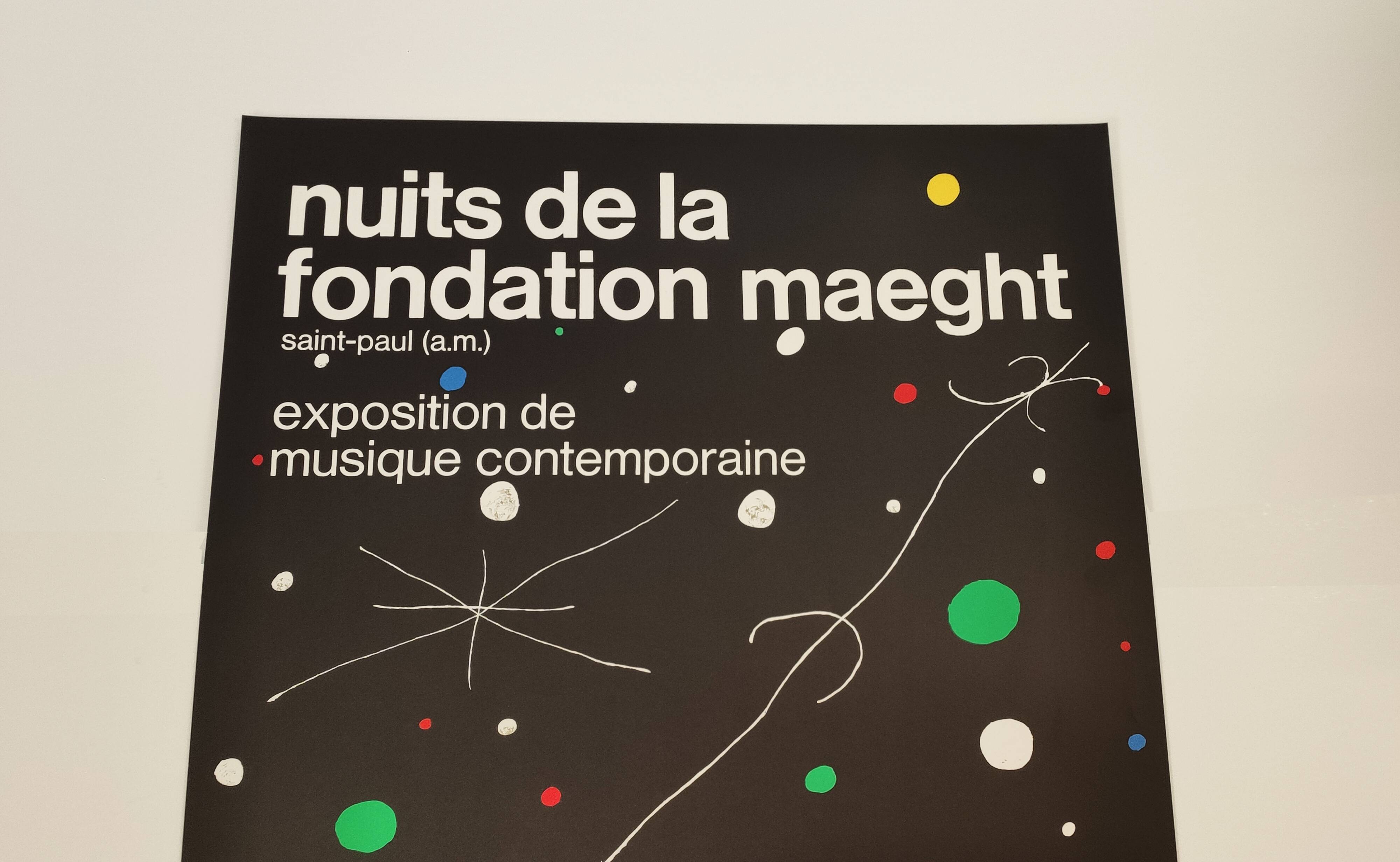 Poster the nights of the Maeght foundation