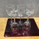 Series of glasses engraved in crystal wheat ears 5 glasses water and 5 glasses of wine