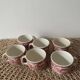 6 porcelain cups stamped BOCH Belgium