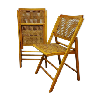 Folding chairs 1970s pair