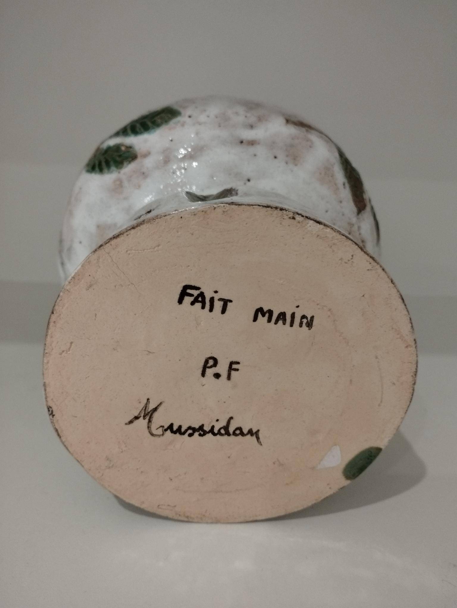 Lamp base with incised decoration