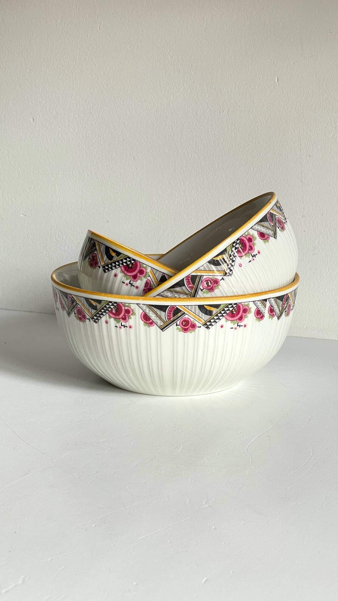 Saladiers mehun decor art deco