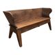 Rustic solid wood bench