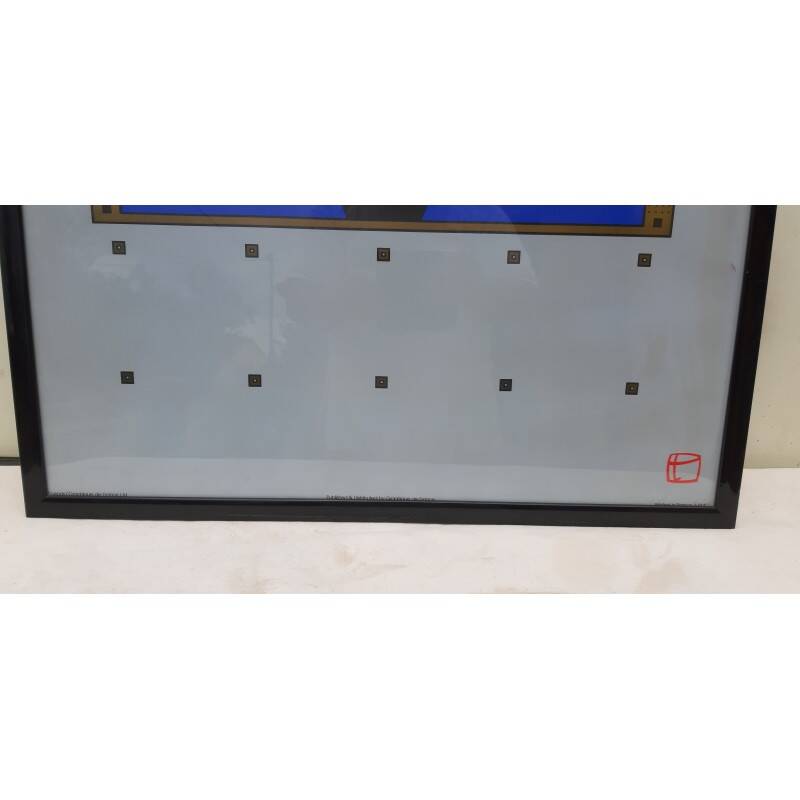 Screen-printed lithograph signed Charles Lepas 1980 Café Wien