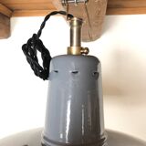 Pair of factory enamelled suspension lamp