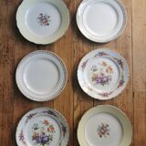 Mismatched vintage dinner plates