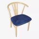 Vega vintage chair Reydeberg in blue alcantara and oak, 1990s