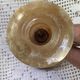 Brass and onyx candlestick