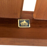 Dining table and 5 chairs of vintage Ercol pine refectory