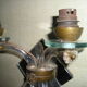 Pair of 1960/70 wall lights with 2 arms in murano glass