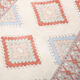 4x6 blue and beige handmade oushak rug