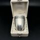 White metal (silverware) cup in its original box