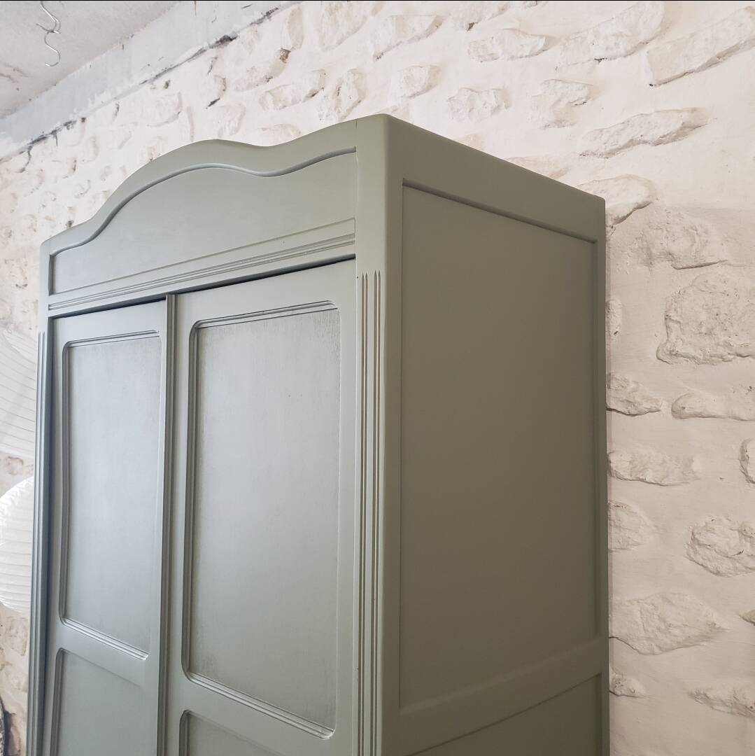 Olive green wardrobe