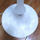 Massive alabaster floor lamp with metal embellishments from the 1970s.