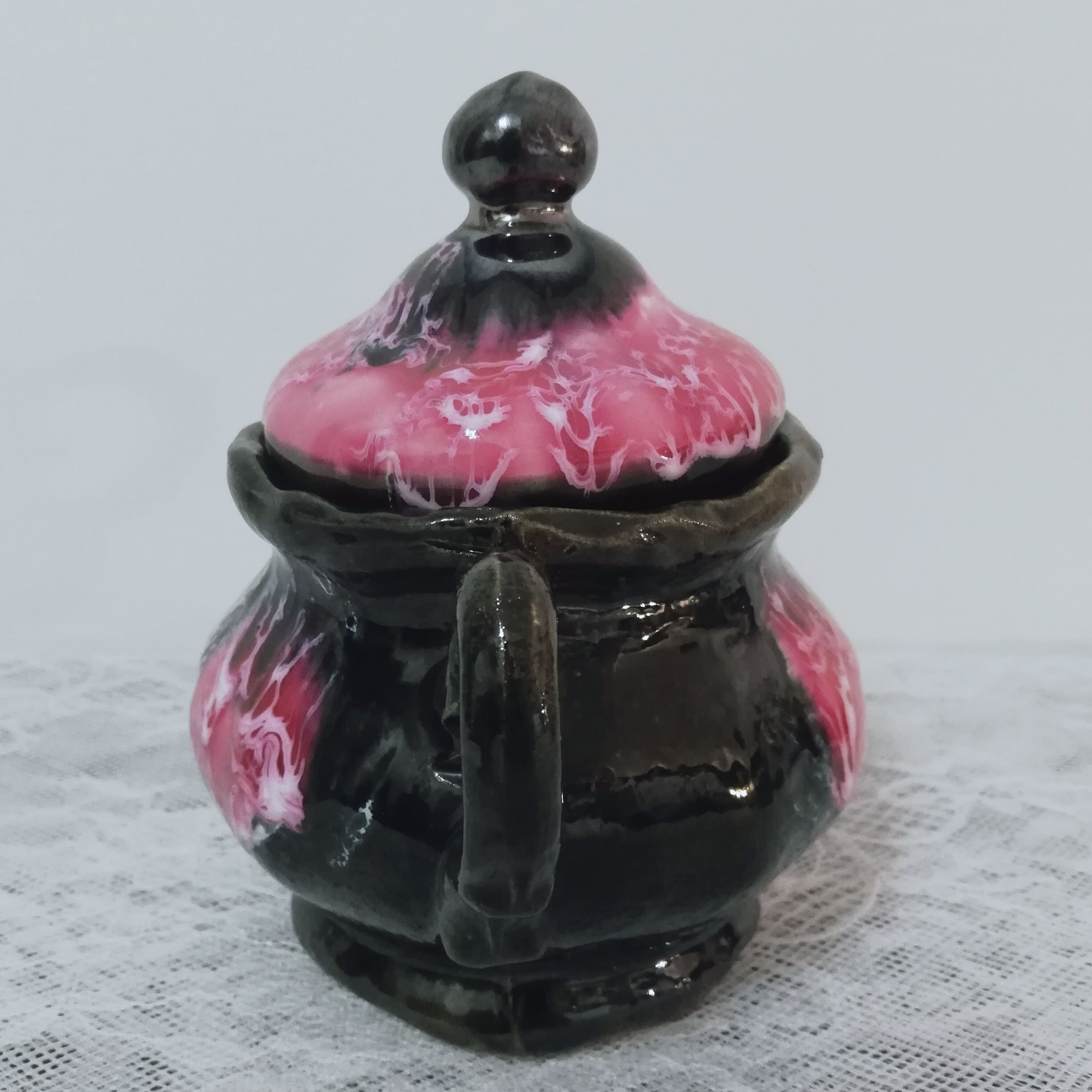 Vallauris style sugar pot