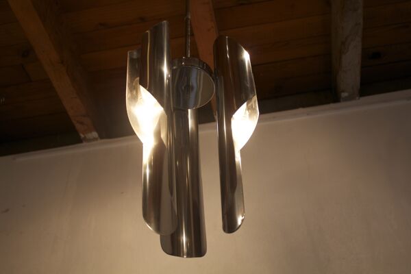 Suspension Design En Métal Argenté