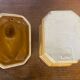 Terrine ancienne staub forme canard céramique beige france vintage