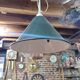 Green and white enamelled suspension
